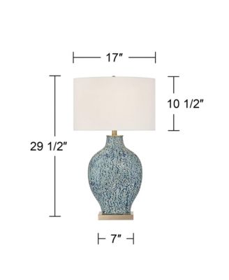 Victoria 29 1/2" Tall Modern End 3-Way Table Lamp \ Finish Ceramic Single Living Room