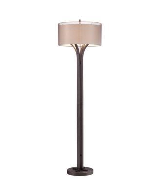 Tristan Tall Industrial Rustic Floor Lamp with Smart Socket