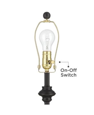 Lynn Modern Industrial Buffet Table Lamps 26" High Set of 2 Metal Faux Drum Shade for Bedroom Living Room Bedside