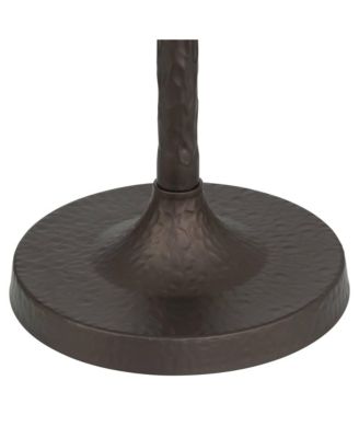 Tucson 71 1/4"H Hammered Bronze Alabaster Glass Torchiere Floor Lamp