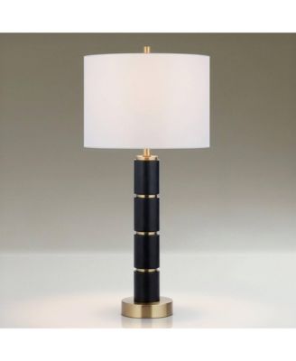 Possini Euro Rainier 30 1/2"H Faux Leather Table Lamp with Dimmer