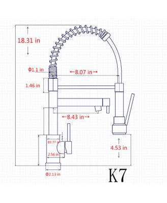 Touch Kitchen Faucet with Pull Down Sprayer, 2-Mode Spring Neck, Brushed Nickel