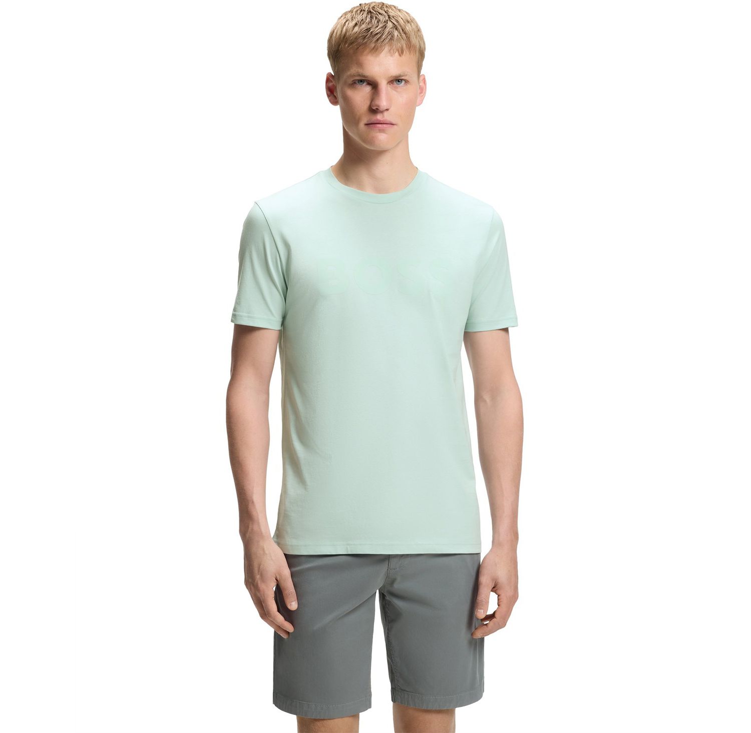 Men's Cotton-Jersey Large Logo Print T-Shirt