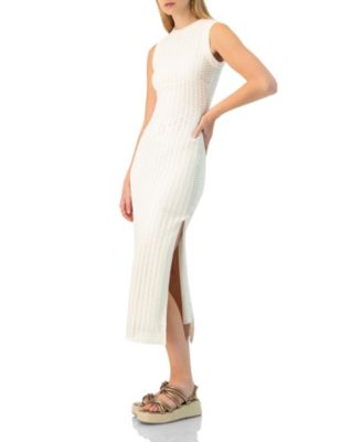 Women's Long Knitted Sleeveless Dress