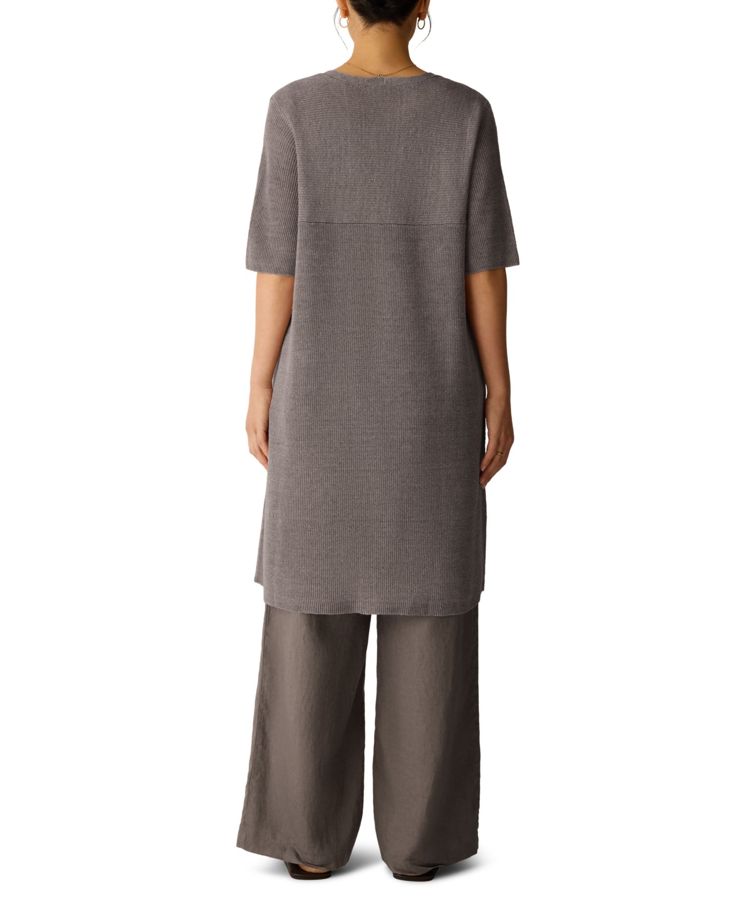 Women's V-Neck Short-Sleeve Cardigan Sweater