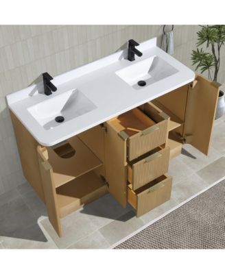 Calamigo 55" Bathroom Vanity Oak