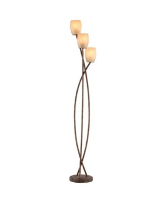 Vierra Trio Farmhouse Rustic 68" Tall Standing Floor Lamp 3-Light Foot Switch