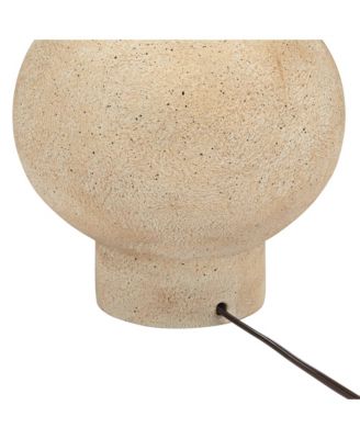 Sandstone Gourd 27" Tall Farmhouse Rustic Modern Table Lamp Bro Living Room Bedroom Bedside