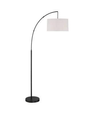 Cora Modern Industrial 72" Tall Arc Floor Lamp with Smart Socket Metal Drum Shade for Living Room Reading