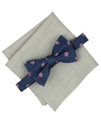 Men's Grace Floral Bow Tie & Pocket Square, 2-Piece Set