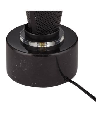 Sasha Modern Industrial Table Lamp 31 1/2" Tall Sculptural  Metal Double Shade Bedroom Living Room Bedside Nightstand Office