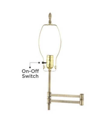 Chic Style Swing Arm Adjustable Floor Lamp 70" Tall Antique Brass Drum Shade Living Room Reading House Bedroom