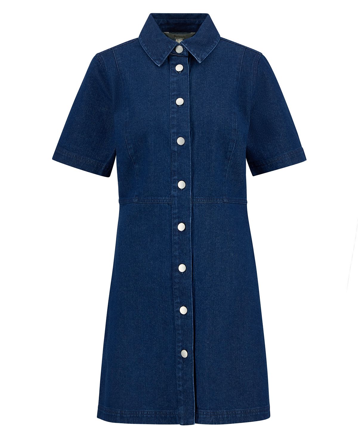 Barbour Women's Maia Pointed-Collar Mini Denim Dress view 5 — MAYCSS fashion products