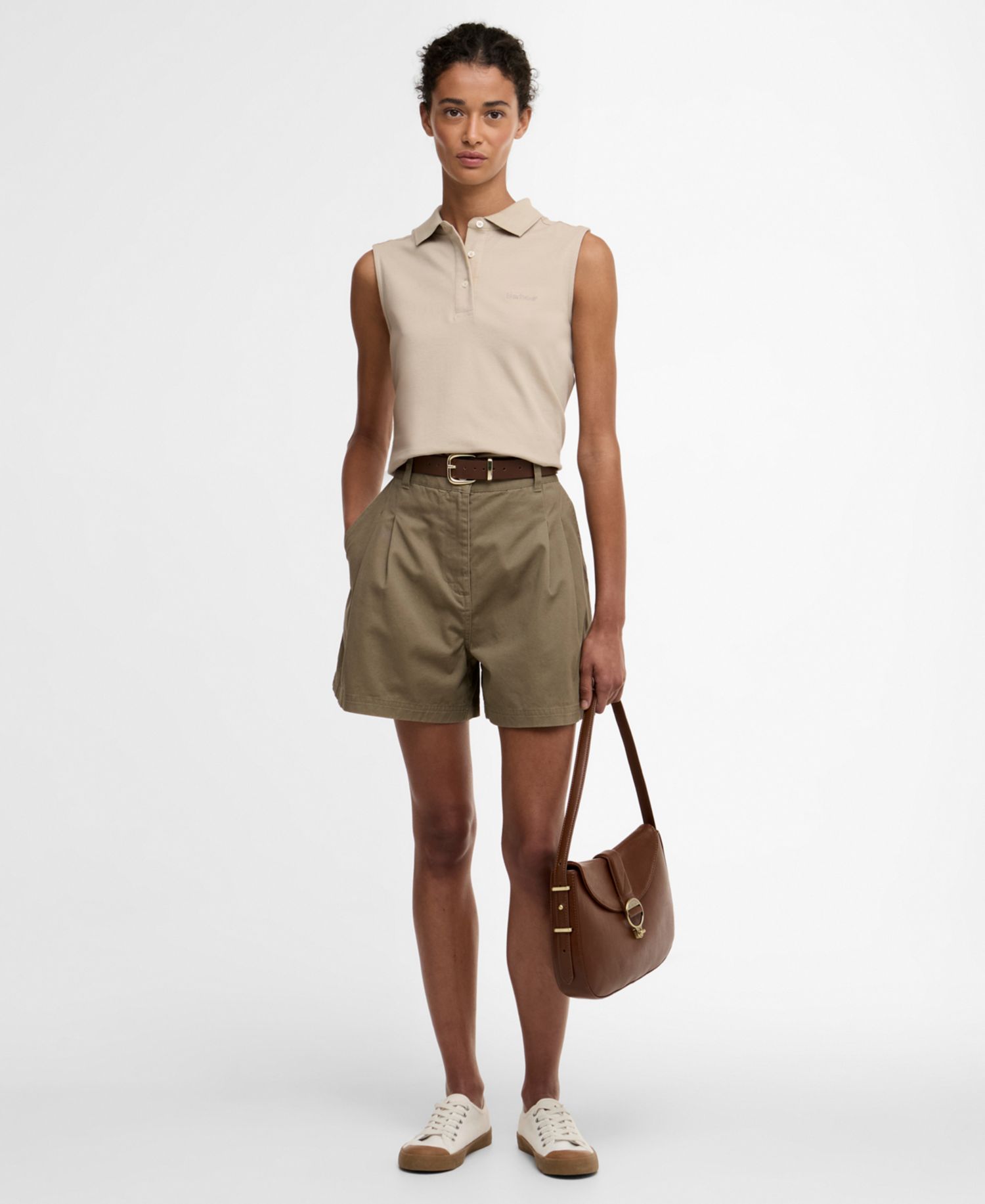 Women's Bowford Ribbed Collar Polo Top