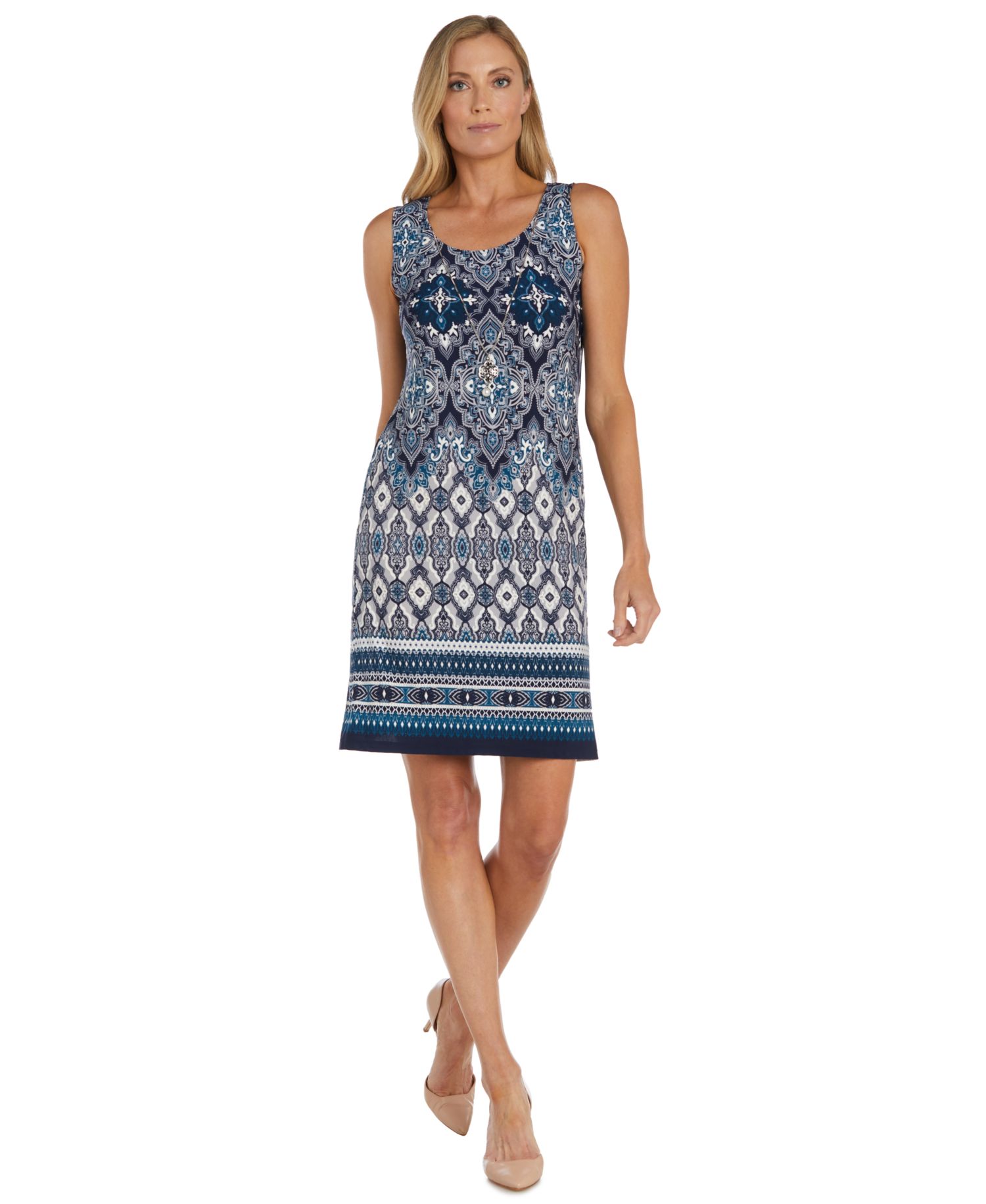 Women's Crew Neck Dress & Jacket, 2-Piece Set