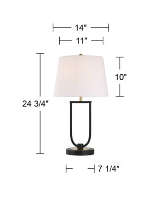 Pellana 24 3/4" High Brass USB Table Lamp