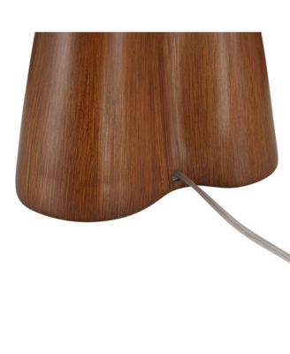 Tri 30" Tall Large Modern End 3-Way Table Lamp Faux Wood Finish Single  Shade Living Room Bedroom