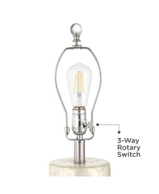 Marcus High Textured Cylinder 3-Way Table Lamp