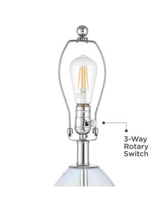 Daniella 24 3/4" High Clear Iridescent Glass Table Lamp Set of 2