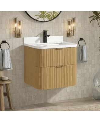 Chantal 24" Floating Bathroom Vanity Oak