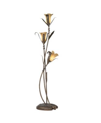 Intertwined Lilies Rustic Farmhouse 68 1/4" Tall Floor Lamp Smart Socket