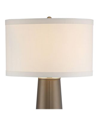 Karen Modern Table Lamp with Square Marble Riser 36" Tall Dark Gold Glass  Shade for Bedroom Living Room Nightstand