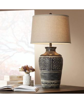 Miguel 32" Tall Jar Large Southwest Rustic End Table Lamps Set of 2