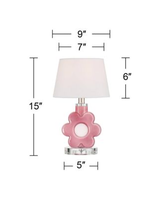 Stuart High Glass Flower Accent Table Lamp