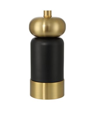 Anthem 19" High Small Modern Accent Table Lamps Set of 2 Brass Finish Metal Shade Living Room Bedroom