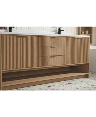 Diego 72" Bathroom Vanity Oak