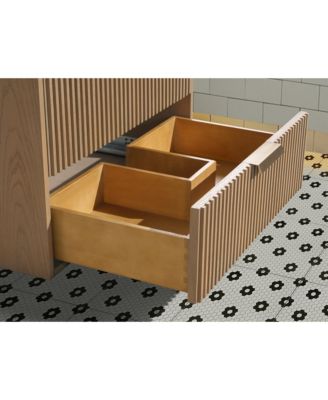 Diego 30" Floating Bathroom Vanity Oak
