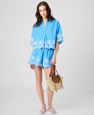 Women's Alissa Cotton Embroidered Shorts