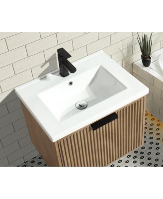 Diego 24" Floating Bathroom Vanity Weathered Fir