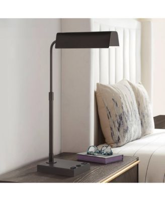 Harris 25 1/2" High Pharmacy Modern Desk Lamp USB Port AC Power Outlet Finish Metal Home Office Charging