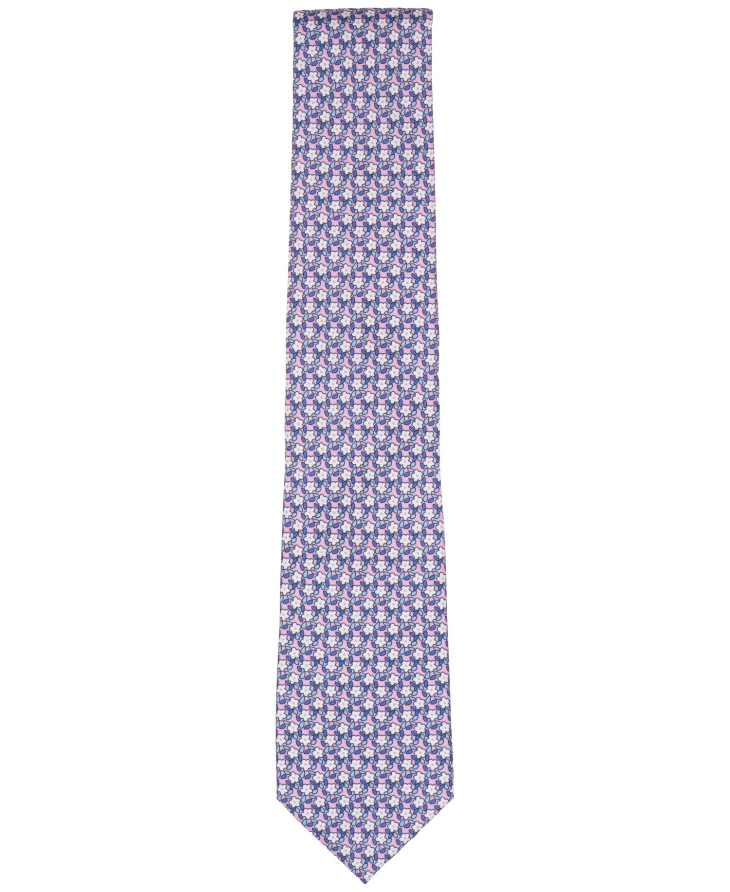 Men's Jean Floral Pattern Tie