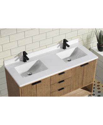 Diego 55" Bathroom Vanity Weathered Fir