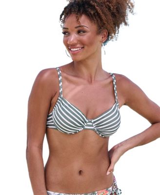 Women's Pattern Underwire Bikini Swimsuit Top Bra Sizing