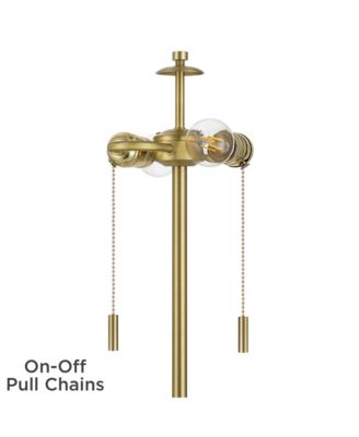 Lia 22 1/2" High Metal Mushroom Pull-Chain 2-Light Table Lamp