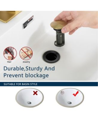 Nickel Gold Waterfall Bathroom Sink Faucet 1 Hole with Deck Plate, Pop Up Drain and Supply Lines