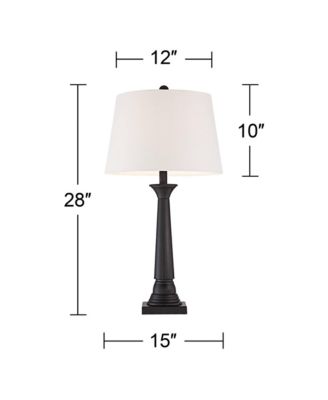 Dolbey Rustic Farmhouse Table Lamps 28" Tall Set of 2