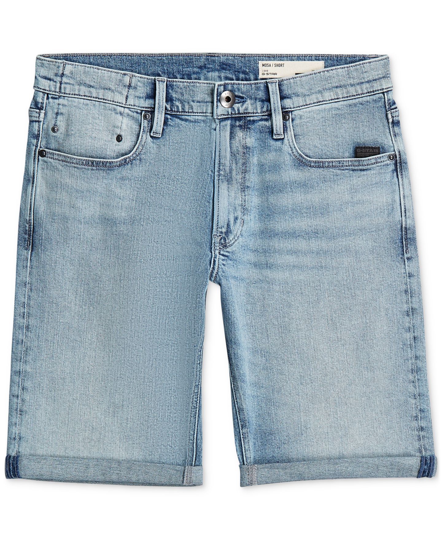 Мужские шорты G-Star Raw Mosa Denim Short, цвет: Винтажный синий — фото 9