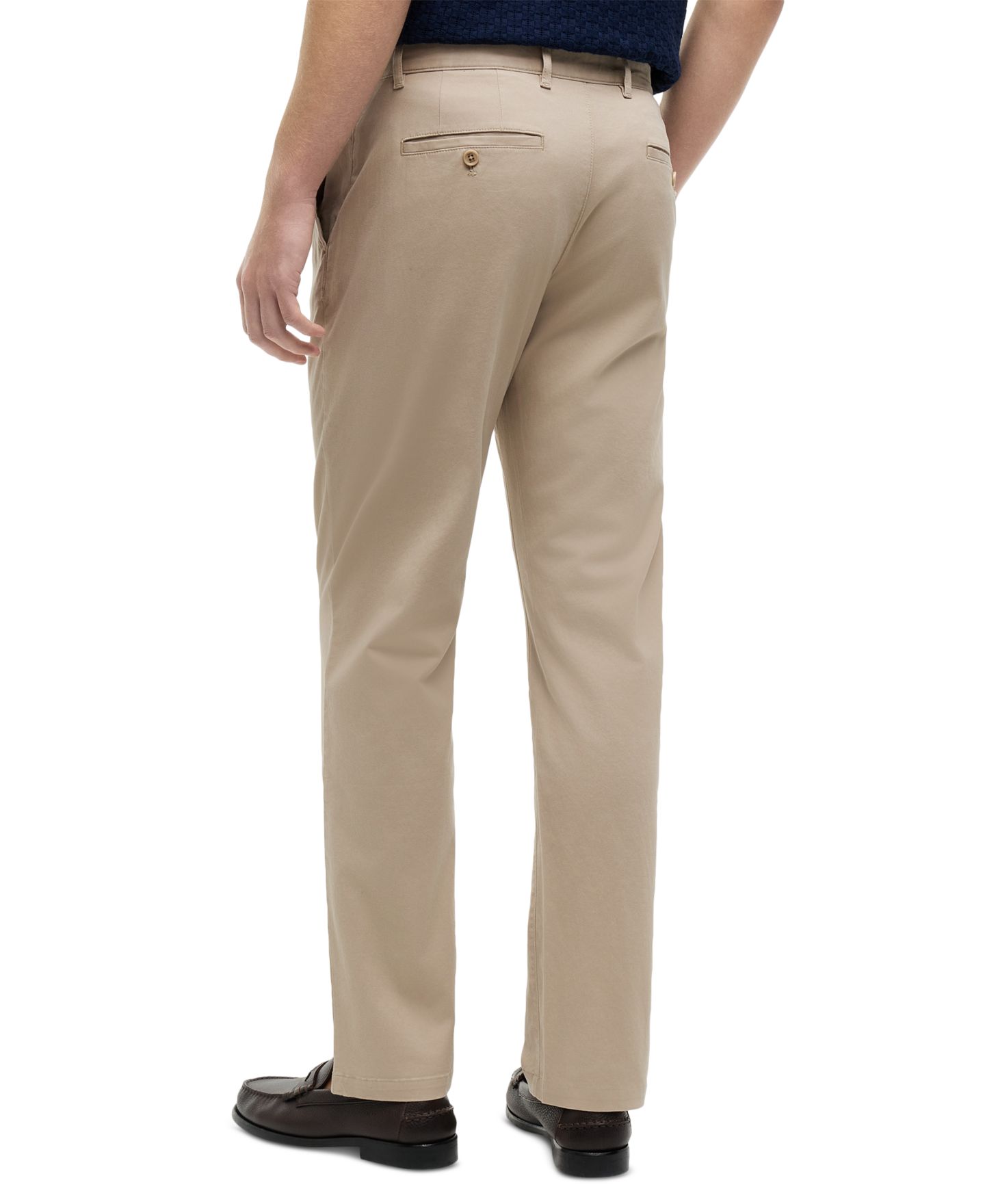 Мужские брюки Tommy Hilfiger Slim-Straight Fit Stretch Chino, цвет: Хаки — фото 4