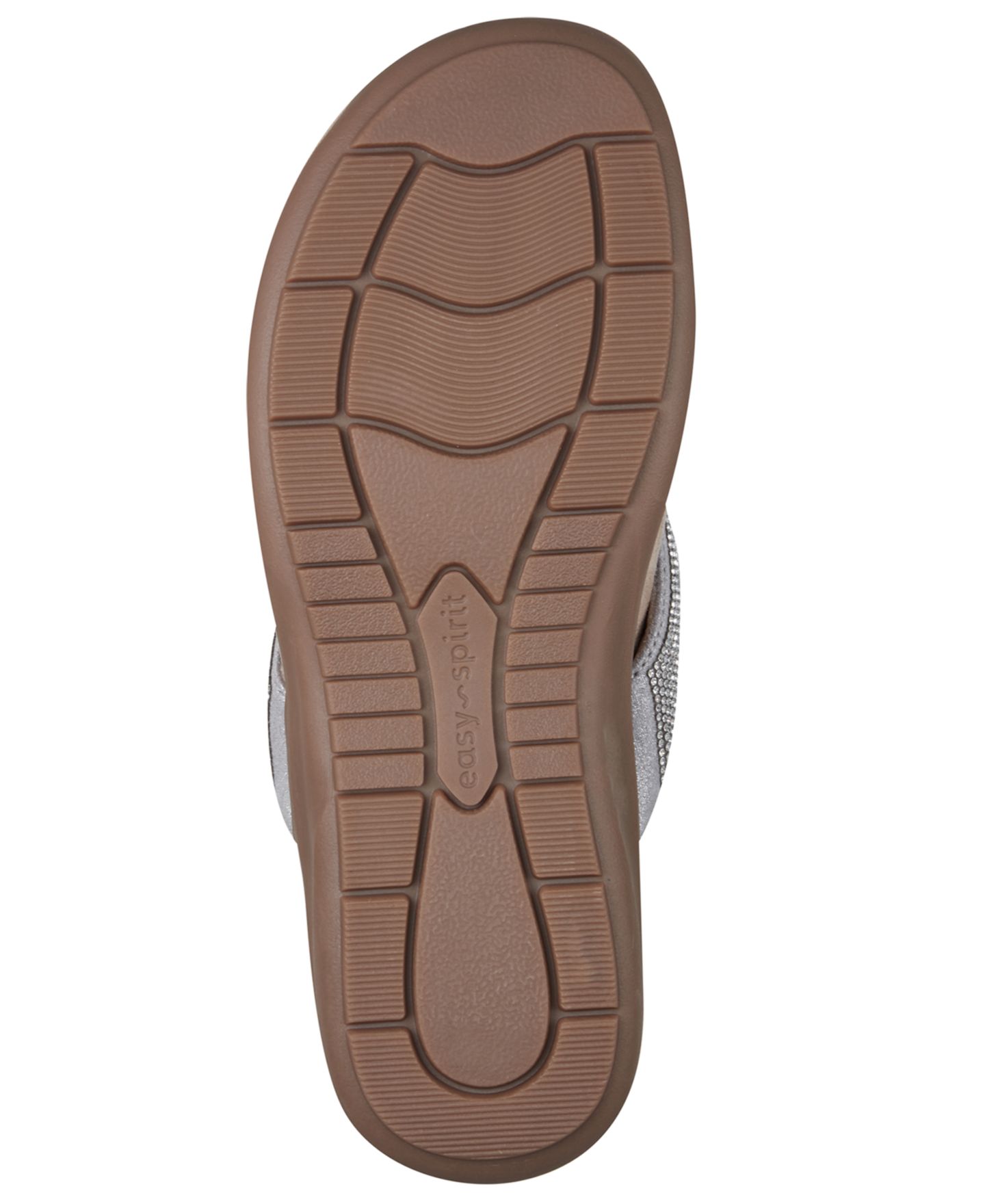 Женские сандалии Easy Spirit Wendi Embellished Thong Slip-On, цвет: Серебряный — фото 5