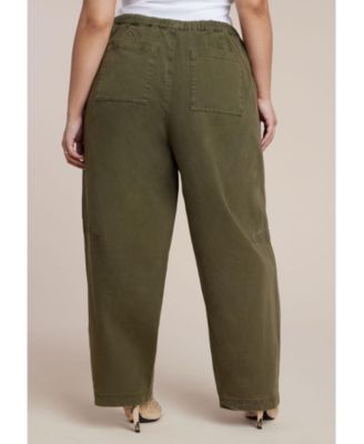 Women's Plus Size Adjustable Drawstring Casual Pant