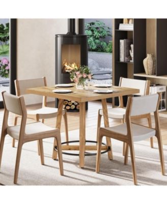 31.5 Inch Modern Dining Table, Square Kitchen Table for Small Space, Perfect for 2-4 People