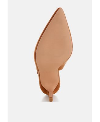 Women's Theobs Soft Microfiber Pointed Toe Slingbacks