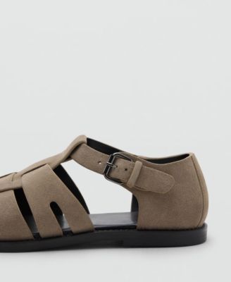 Men's Suede Leather Fisherman Sandals