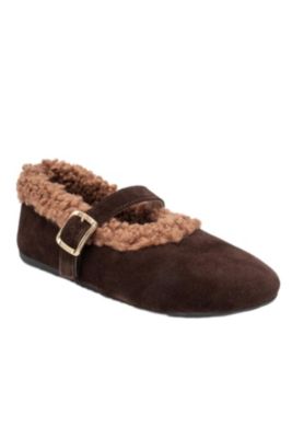 Women's Guin Leather Strap Flat