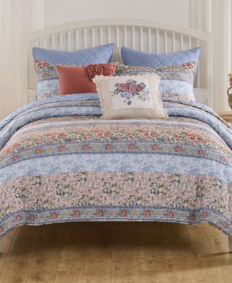 Kressida Modern Floral 3-Pc. Quilt Set, Full/Queen