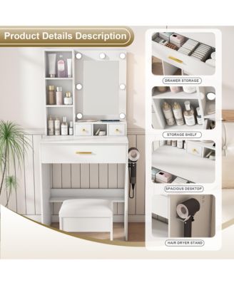 Timeless Classic Wooden Nightstand Cherry Finish Traditional Bedroom Storage Furniture with Drawers